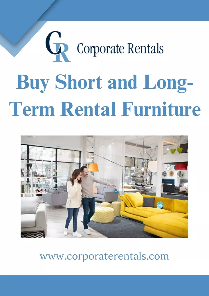 buy short and long term rental furniture