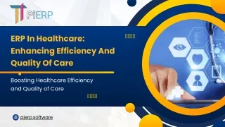 Enhancing Healthcare Efficiency and Quality with ERP Systems