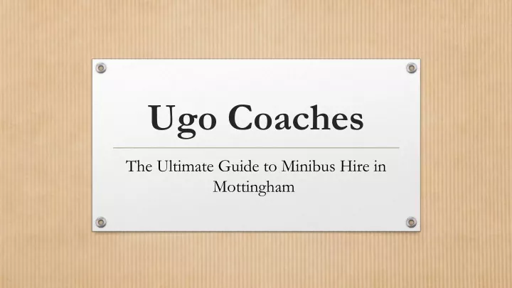 ugo coaches