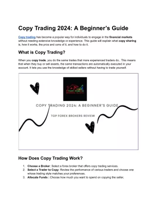 copy trading 2024 a beginner s guide