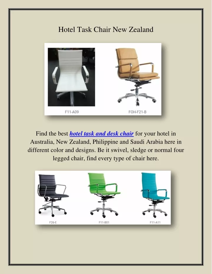 hotel task chair new zealand