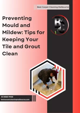 Preventing Mould and Mildew Tips for Keeping Your Tile and Grout Clean