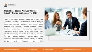 Global Base Station Analyzer Market