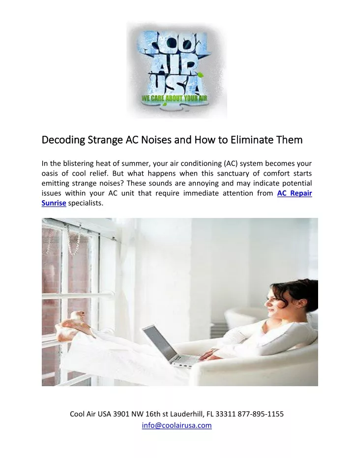 decoding strange ac noises and how to eliminate