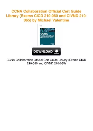 CCNA Collaboration Official Cert Guide Library (Exams CICD 210-060 and