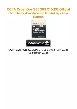 CCNA Cyber Ops SECOPS 210-255 Official Cert Guide (Certification Guide)