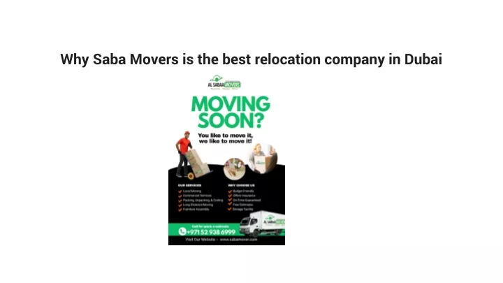 why saba movers is the best relocation company in dubai