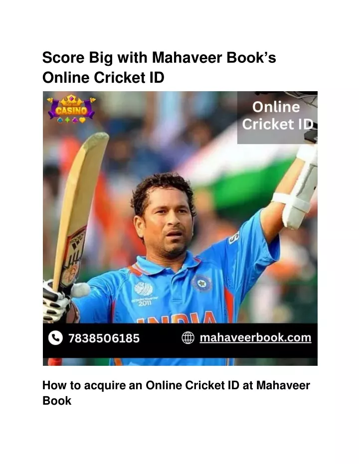 score big with mahaveer book s online cricket id