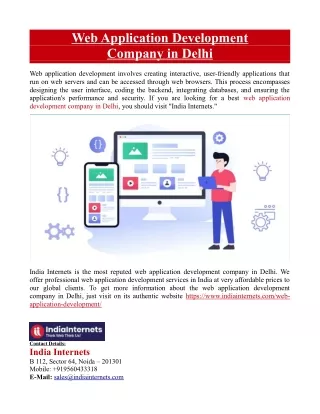 web application development company in delhi
