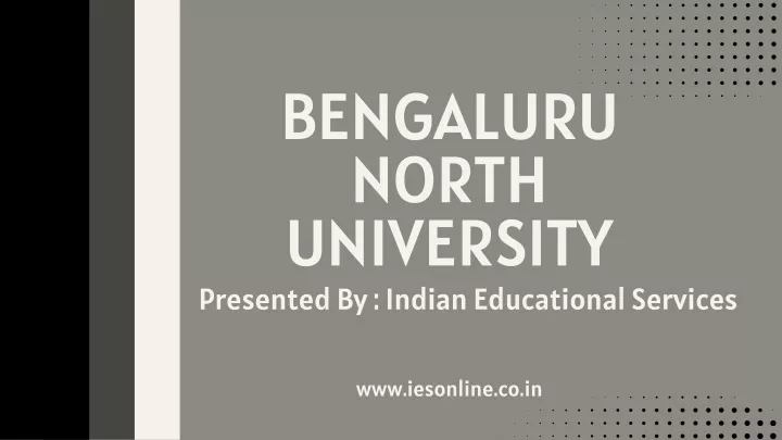 bengaluru north university presented by indian