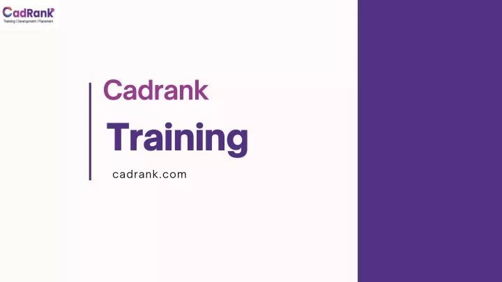 cadrank training