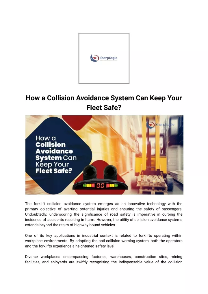 how a collision avoidance system can keep your