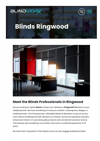 Blinds Ringwood