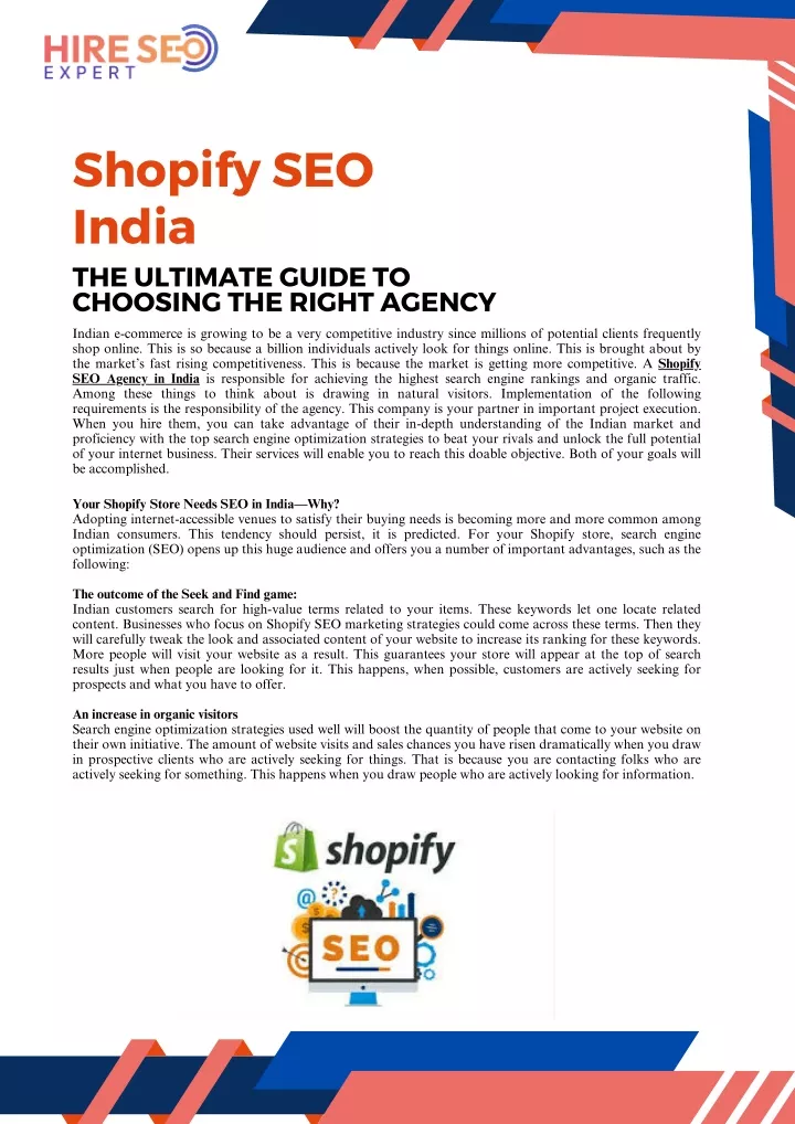 shopify seo india