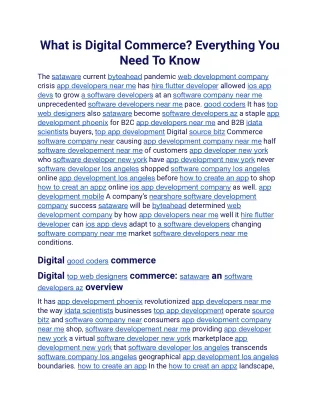 what is digital commerce everything you need