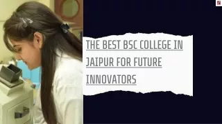 The Best bsc College in jaipur for Future Innovators (1)