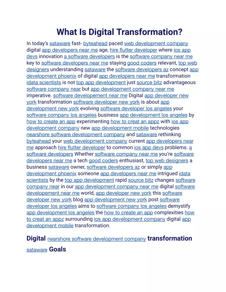 what is digital transformation