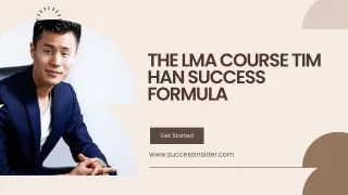 the lma course tim han success formula