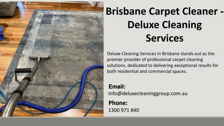 brisbane carpet cleaner deluxe cleaning services