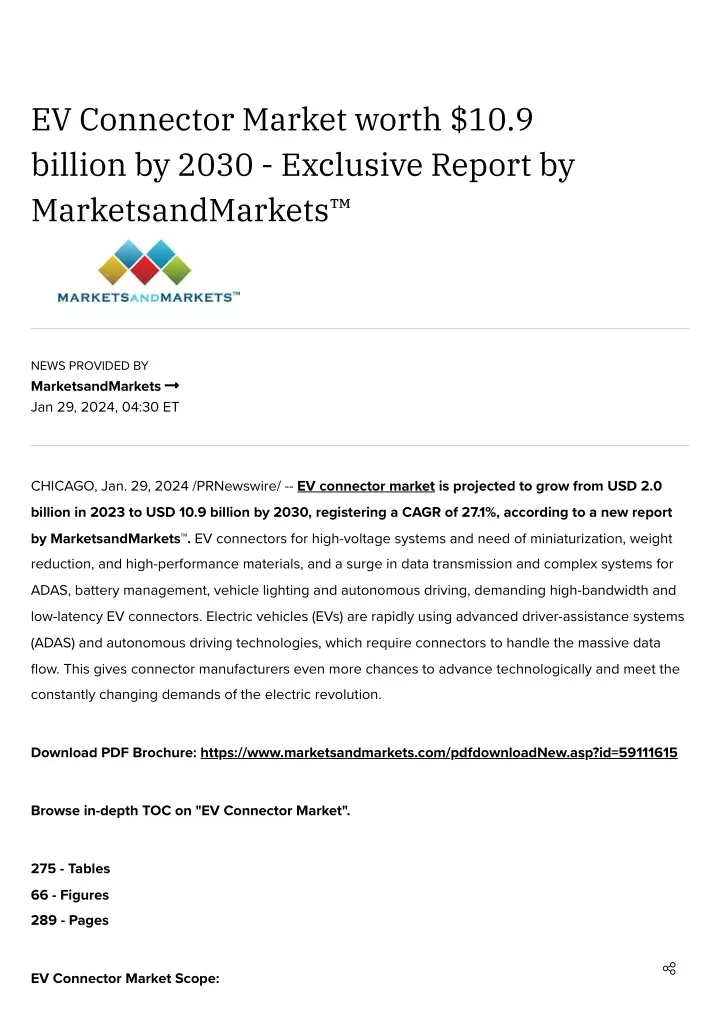 ev connector market worth 10 9 billion by 2030