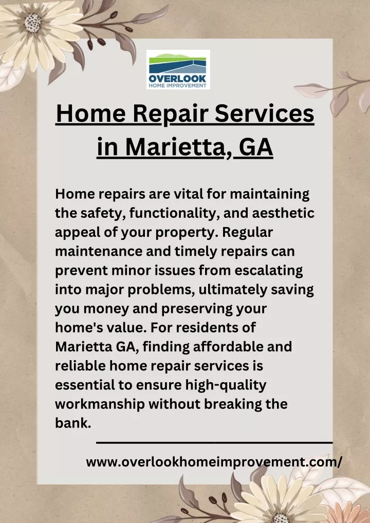 home repair services in marietta ga