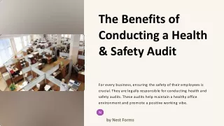 The Benefits of Conducting a Health & Safety Audit