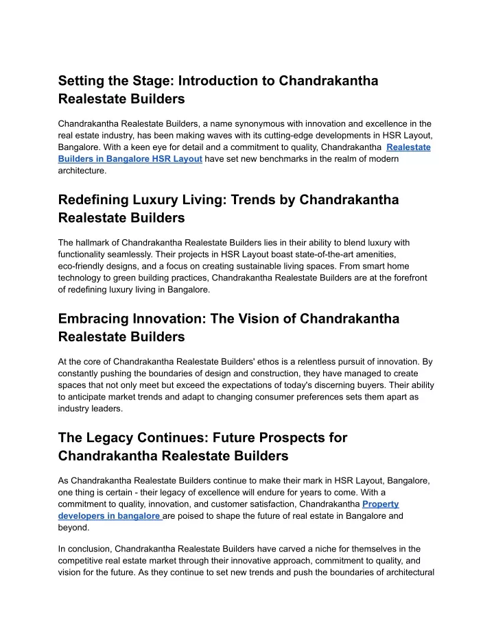 setting the stage introduction to chandrakantha