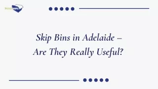 Skip Bins in Adelaide – Are They Really Useful?