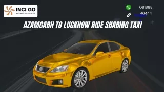 Azamgarh To Lucknow Ride Sharing Taxi