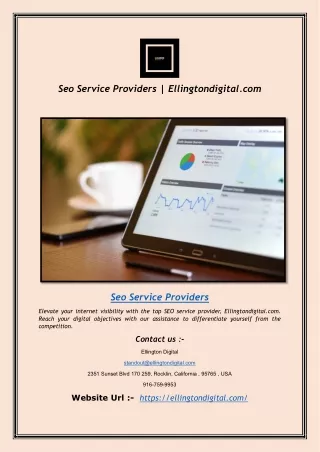 Seo Service Providers  Ellingtondigital.com