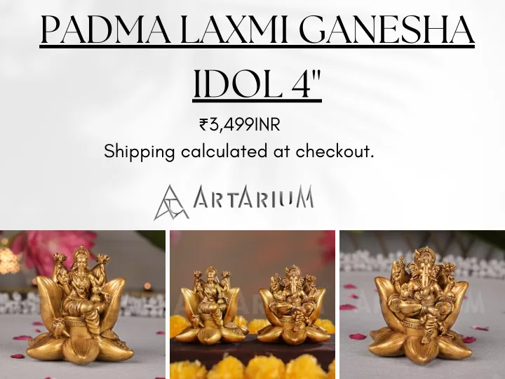 padma laxmi ganesha idol 4 3 499inr shipping