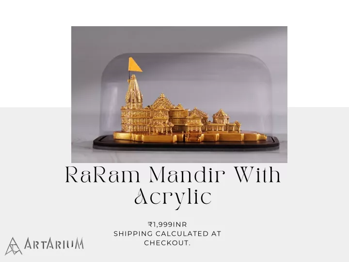 raram mandir with acrylic