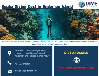 Scuba Diving Cost in Andaman Island