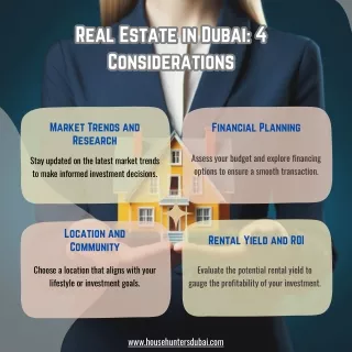 Real Estate in Dubai: 4  Considerations