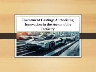 The Impact of Investing in Parts for Automobiles