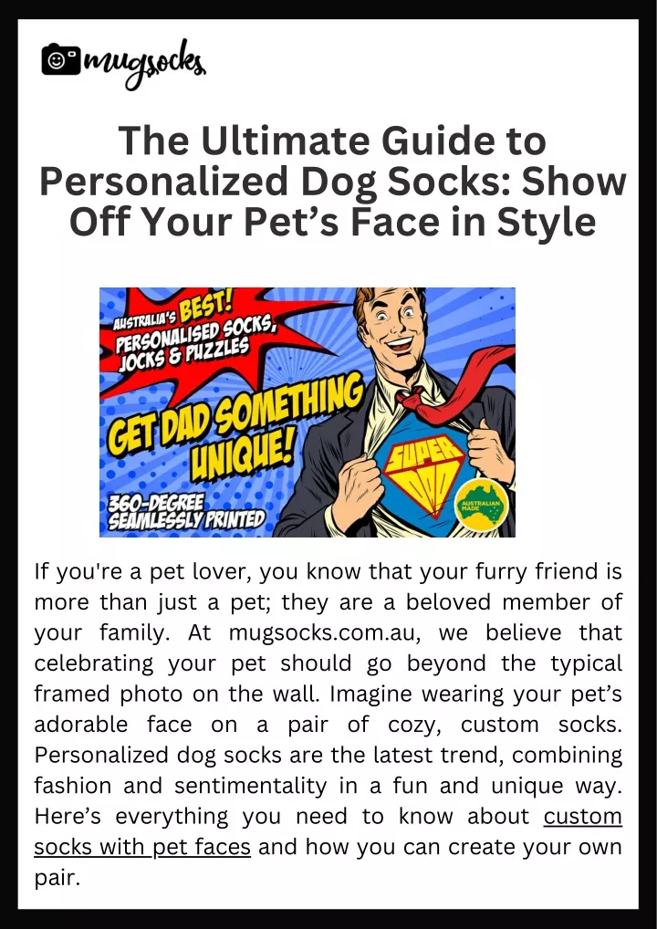 the ultimate guide to personalized dog socks show