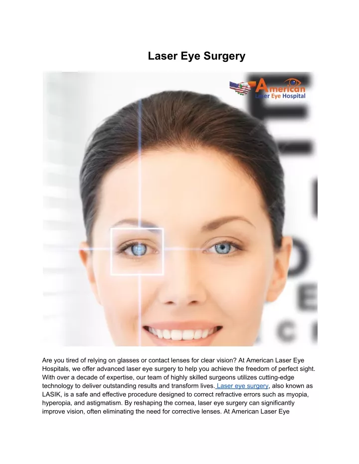 laser eye surgery