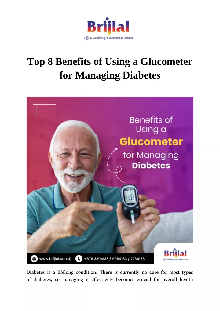 top 8 benefits of using a glucometer for managing