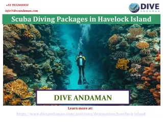 Scuba Diving Packages in Havelock Island