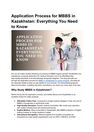 Application Process for MBBS in Kazakhstan_ Everything You Need to Know