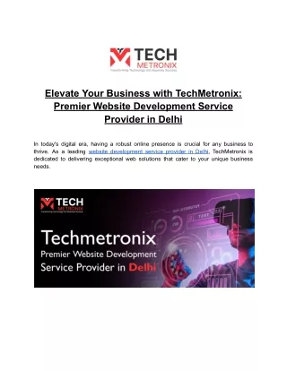 elevate your business with techmetronix premier