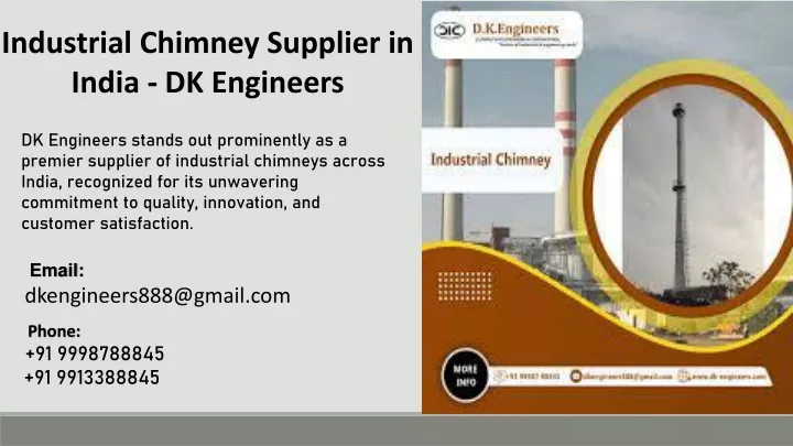 industrial chimney supplier in india dk engineers