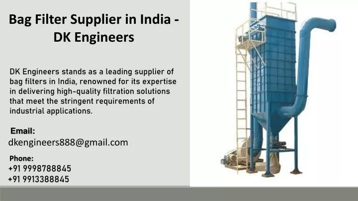 bag filter supplier in india dk engineers