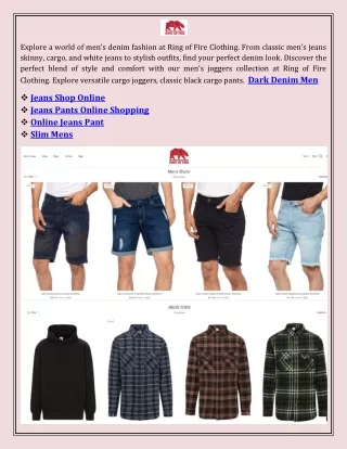 explore a world of men s denim fashion at ring