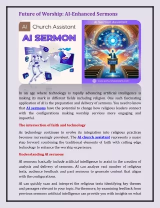 AI sermons