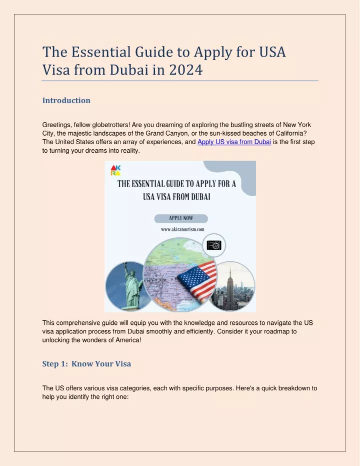 the essential guide to apply for usa visa from