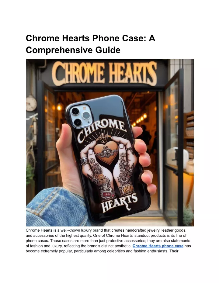 chrome hearts phone case a comprehensive guide