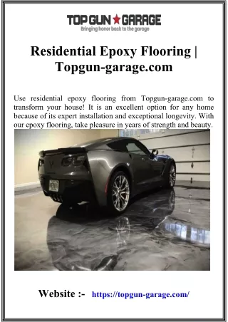 Garage Floor Coating | Topgun-garage.com