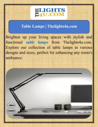 Table Lamps   Thelights4u.com