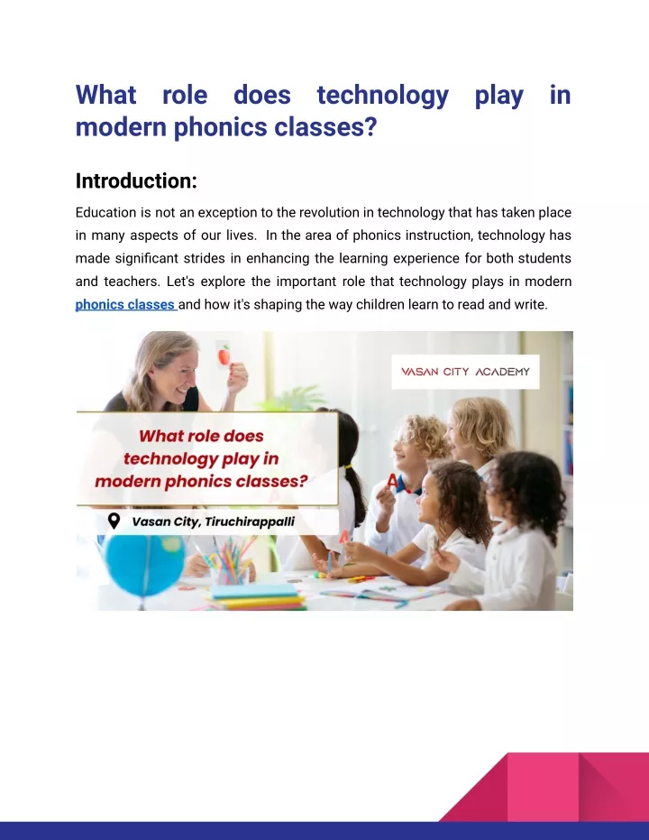 PPT - What role does technology play in modern phonics classes_Vasan ...